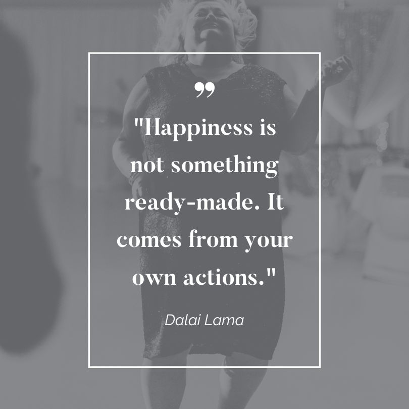 Quote on Sustainable Growth Mindset shared by Mulberry & Main Virtual Solutions: THappiness is not something ready-made. It comes from your own actions. - Dalai Lama"